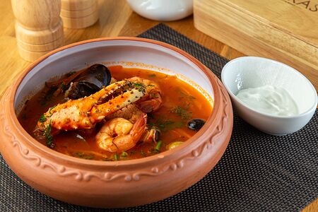 Солянка из морепродуктов