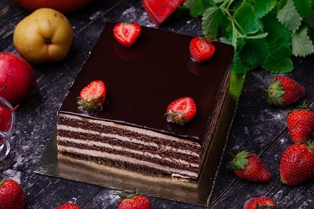 Торт Шоколадно-сливочный S