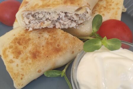 Блинчики с мясом