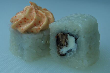 Лава с жареным лососем