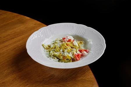 Тальятелли с креветками