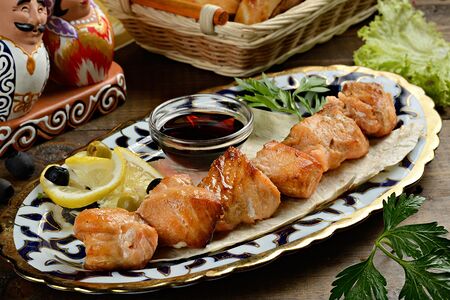 Шашлык из семги