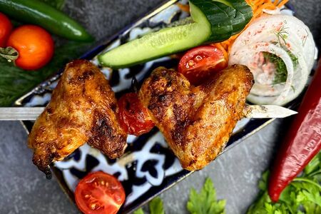 Шашлык из куриных крыльев