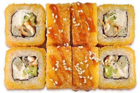 Жареный с угрём