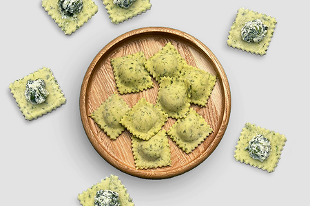 Равиоли со шпинатом