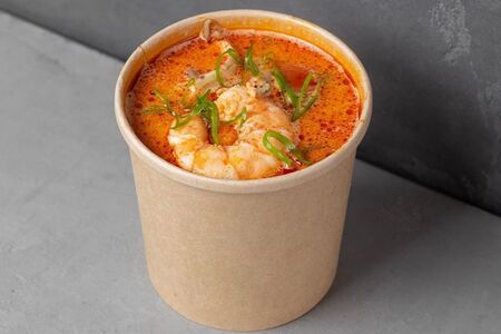 Тайский суп с креветками