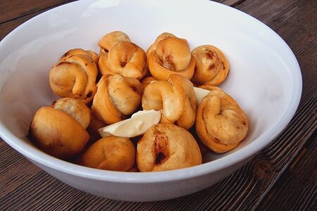 Жареные с семгой