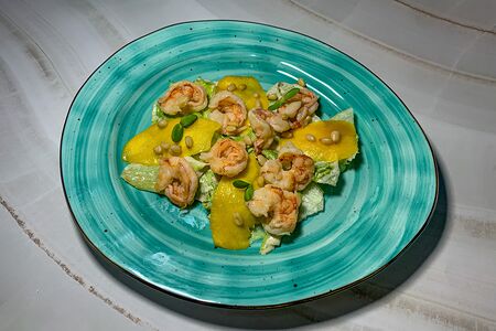 Креветка и манго
