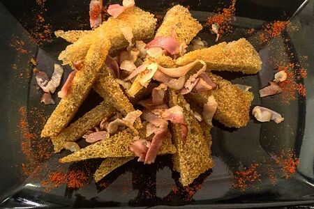 Гренки домашние с беконом