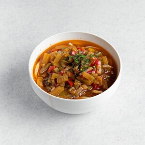 Домашний лагман с бульоном