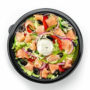 Салат Лосось и крем-чиз