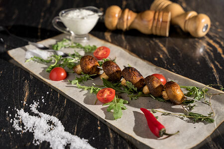 Шашлык из шампиньонов