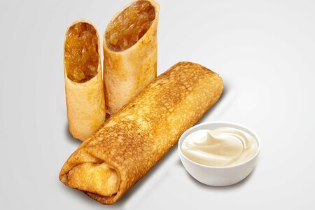 Блинчики с яблоком