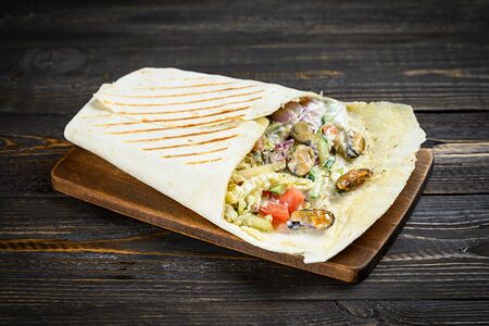 Шаверма с морепродуктами