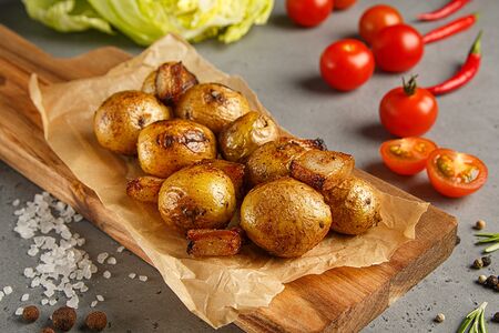 Картофель с салом