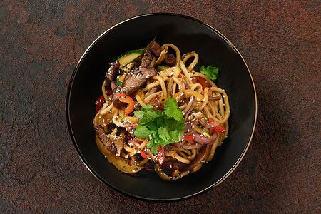 Лапша с говядиной