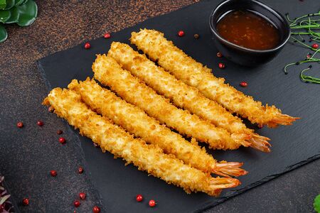 Креветки тигровые в темпуре