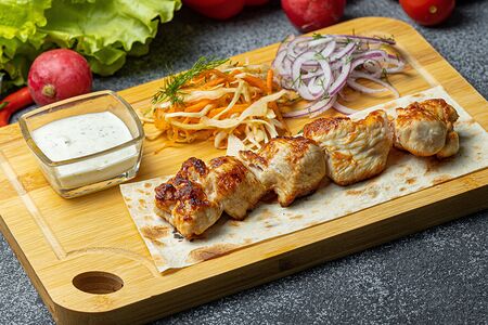 Шашлык из куриные мякоти