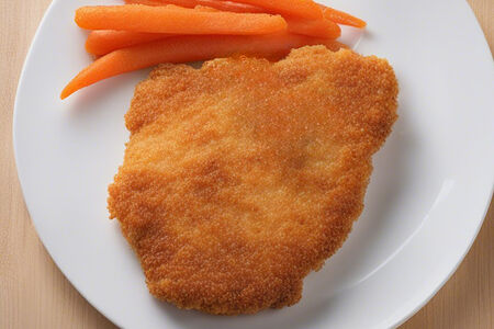 Куриная отбивная с овощами