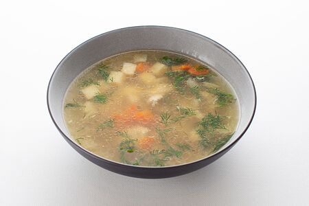 Уха с копченым маслом