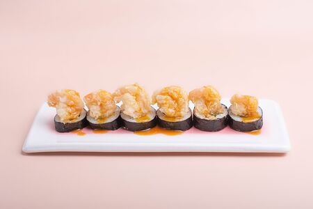 Креветка темпура с соусом севиче