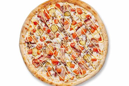 Пицца Чизбургер на толстом тесте