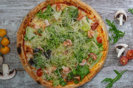 Цезарь с креветками