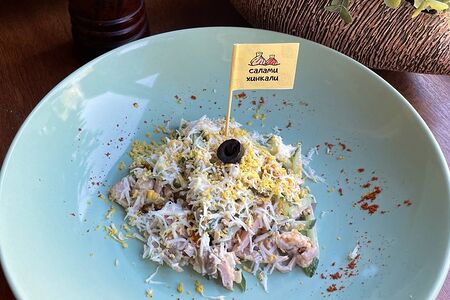 Салат Салами Хинкали