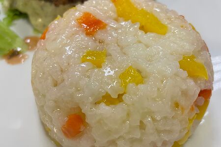 Рис цветной с овощами