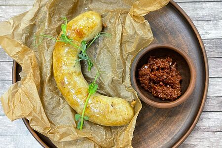 Колбаса домашняя куриная с сыром