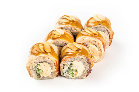 Филадельфия с угрём и соусом Том ям