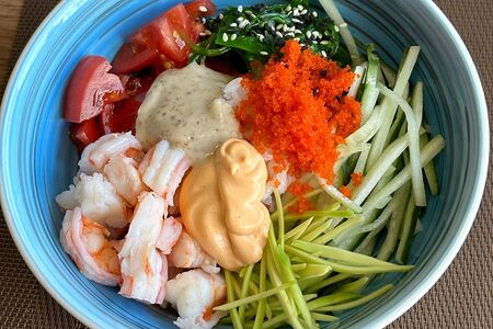 Поке с креветкой