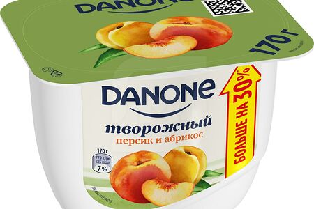 Danone Продукт молочный творож крем Персик-Абрикос