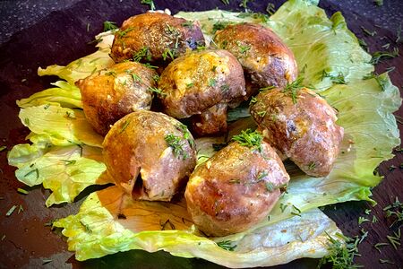 Грибочки на мангале