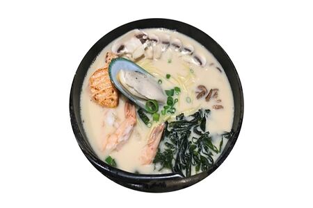 Сливочный суп с морепродуктами