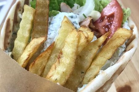 Пита-гирос с курицей