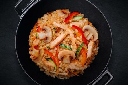 Классический с рисом Wok L