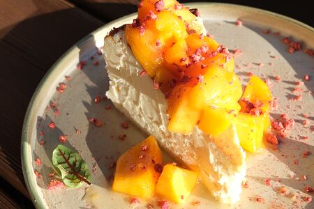 Чизкейк с грушевым кремом