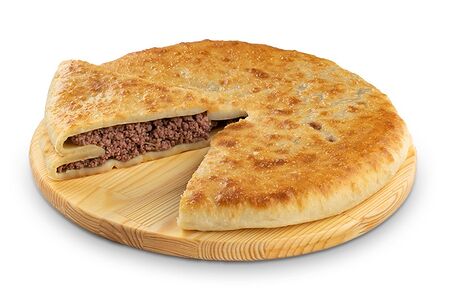 С мясом из свинины и говядины