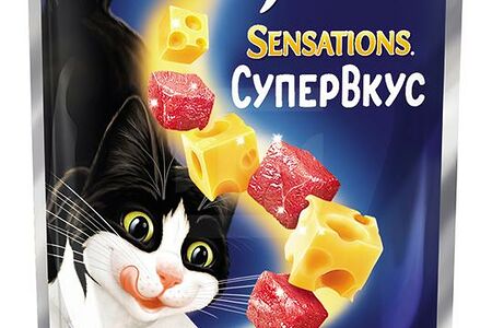 Felix Sensanions Корм для кошек говядина/ сыр в желе