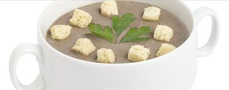 Суп-пюре грибной со сливками