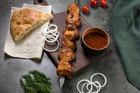 Шашлык из куриного филе