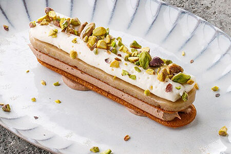 Мильфей с бананом и лаймом