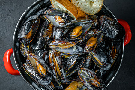 Мидии Лаванда-сливки