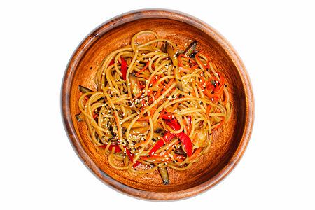 Лапша пшеничная с овощами