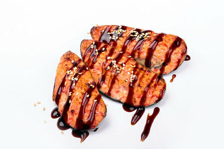 Запеченные мидии в спайси-соусе