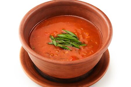 Томатный суп с фасолью