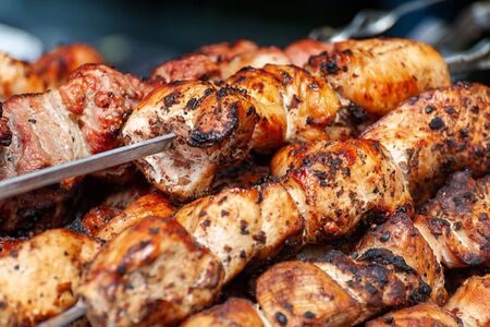 Шашлык из филе куриной грудки