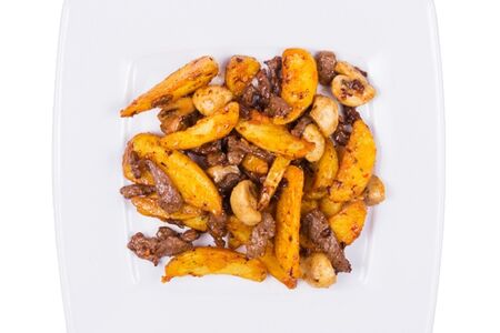 Свинина с картофелем и грибами