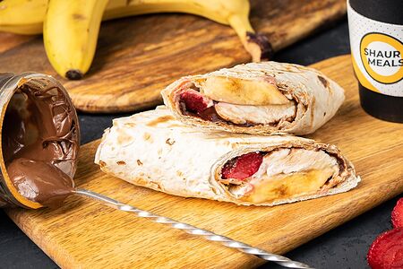 Шаурма сладкая с бананом